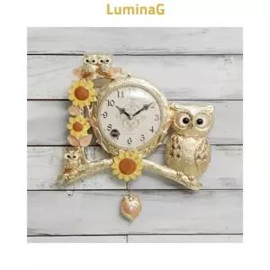 부엉이 추 벽시계 풍수 인테리어 데거 로얄
