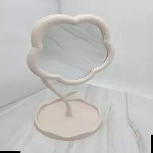 정원 기쁨의 360도 회전 거울 탁상 꽃모양 플라워 인테리어 꽃모양거울 탁상거울 소품 대거울 화장