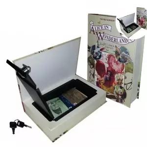 [ 소설책금고 북세이프 이상한나라의 엘리스 모양 ] 비밀금고 저금통 세이프북