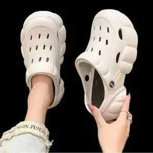 데일리 샌들 트렌디 EVA 뮬 통굽 슬리퍼 여름 여자