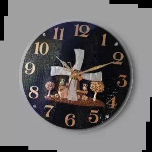 인테리어벽시계 금전수 풍차 부엉이 블랙 인테리어 무소음 벽시계