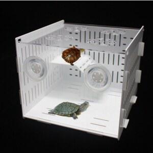 거북이 헤츨링 사육장 격리통 금붕어 리빙박스 놀이터 사각탱크 수조 물고기