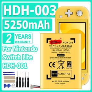 5250mAh HDH-003 HDH 003 스위치 라이트용 새 배터리 닌텐도 HDH-A-BPHAT-C0 충전식