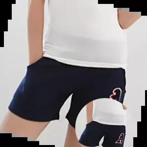 여자츄리닝바지 알파벳 패치 3부 트레이닝 팬츠 반바지 면바지 캐주얼