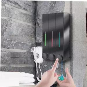 물비누디스펜서 키밍 벽걸이 샴푸 디스펜서 3구 호텔 물비누 세제통