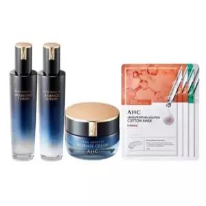 AHC 기초 선물 세트 스킨 로션 영양크림 아이크림 마스크팩 5종