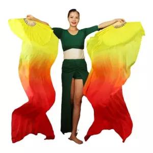 너슬부채 그라데이션 부채춤 공연 무용 춤사위 실크