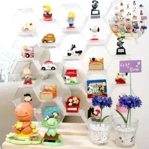 진열장 투명 아크릴 케이스 허니콤보 세트/피규어/소품 10p