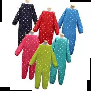 학교전비물 유아동 전신 미술가운(별빛) 방수 미술 촉감 놀이가운