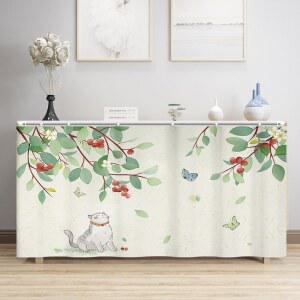 화장실 가림막 커튼 토일렛 70x100 가림천 업소용 생활방수 압축봉 맞춤은 65 배식구