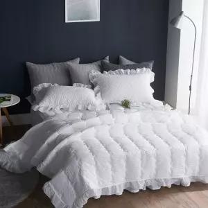 Pure Frill 리플 아사 여름 침구 이불패드 세트 SS소프워싱 침대 셋트 베딩 딩셋