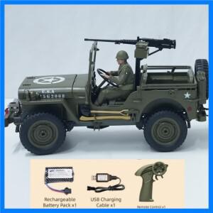 업그레이드 JJRC C8815 RC 자동차 1:10 군용 RC 트럭 1940 Willys Jeep 2.4G 4WD 원격 제어 자동차 차량 모