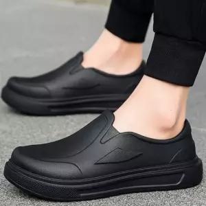 남성용 세련된 로퍼 캐주얼 깔끔한 데일리 스니커즈 레인슈즈 빅사이즈레인부츠