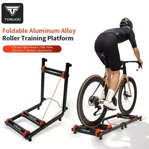 자전거롤러 실내 트레이너 TOSUOD 자전거 롤러 트레이닝 사이클링 장비 M 로드 바이크 스탠드