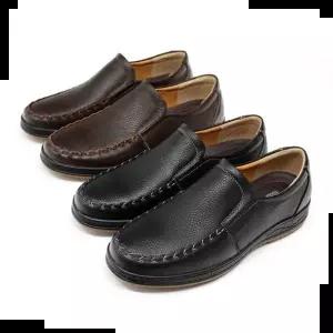 남자 스티치 소가죽 로퍼 단화 키높이 신사화 댄디룩