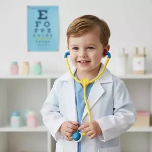 소프트 청진기 (블루) 병원놀이도구 말랑 장난감 모형 의사 진료 직업체험 역할극 어린이