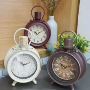 빈티지 벨 철제 탁상시계 3TYPE디자인 인테리어 테이블 책상