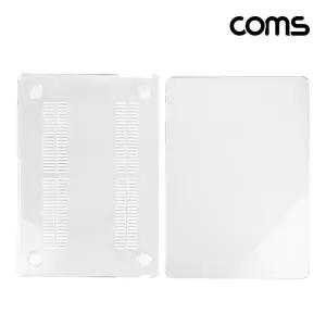 Coms 노트북 보호 하드케이스 가이드 투명 맥북 에어 Air 13형 A2681액세서리 반투명 심플 풀커버 소품