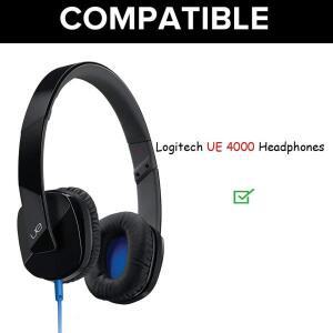 [누리음향]호환용 로지텍 UE3600 UE4000 UE 헤드폰 용 1 쌍 단백질 가죽 교체 이어 패드 머프 쿠션 베개 컵