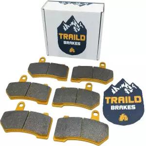 Traild 세라믹 브레이크 패드 세트 할리데이비슨 투어링 2008-2026 프론트 및 리어용