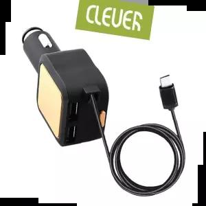고속충전기 클레버700 C타입 릴케이블 고속 차량충전기 4.8A
