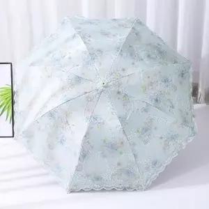 기회공작소 태양을 피하는 법 UV암막 레이스 양산우산 여름 필수품 휴대폰 크기에 초경량 8살양우산