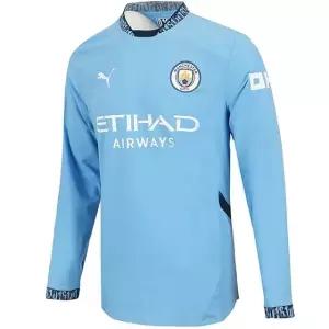 푸마 맨체스터 시티 2024/25 어센틱 홈 저지 긴팔 유니폼 맨시티 (775183-01)
