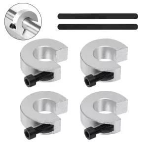 선형 레일 한계 고정 링 4pcs 16mm SBR16 스톱 칼라 충돌 방지 블록 스토퍼 알루미늄 합금 샤프트 CNC 부품
