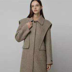 매장정품 it MICHAA 잇미샤 디터처블 패널 핸드메이드 울 코트 ITPCHHC790 1013436