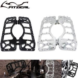 할리 다이나 소프테일 투어링 로드 글라이드용 바이크 오토바이 풋 페그 와이드 드라이버 스트레치 발판 페