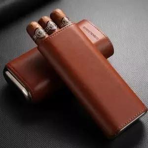 휴대용 시가케이스 가죽 지갑 홀더 포함 시가박스 고급