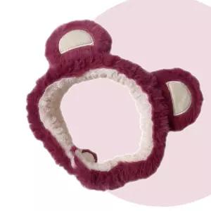 부드러운 러블리 퍼 테디베어 랏소곰 곰돌이 세안밴드 곰돌이머리띠