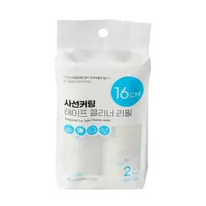 사선커팅 길이조절 테이프 크리너 리필 16cm 2매입/돌돌이