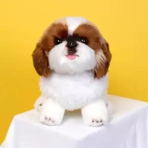 위더펫 리얼 강아지 인형 시츄 애착인형 선물