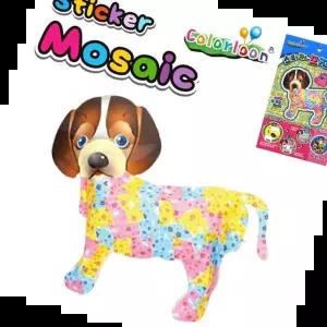 만들기 컬러룬 스티커 모자이크 비글