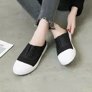 심플 블로퍼뮬 스니커즈 슬리퍼 끈없는 경량 뮬 깔끔 사계절 블로퍼