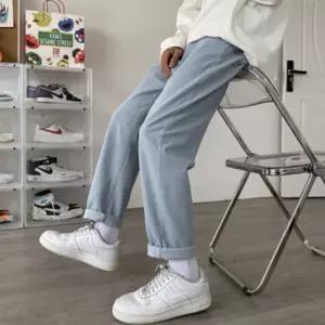 진 통바지 캐주얼팬츠 롤업 IS-DNP07 남성청바지 와이드핏 청바지