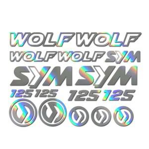 Sym Wolf 125 데칼 스티커 세트, 바이크 오토바이 스쿠터 레이싱, 모든 색상 사용 가능