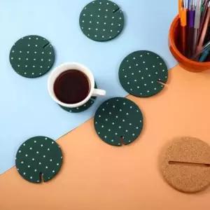 우드 컵받침 코스터 세트 테이블 인테리어 소품