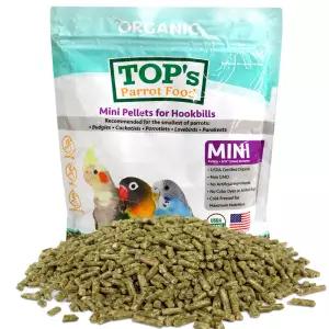 탑스오가닉 미니 유기농 중소형 펠렛 453g 앵무새 사료 