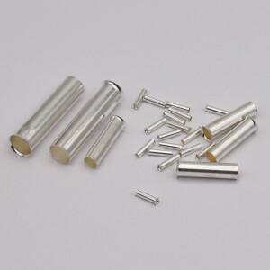 EN10-12 10mm2  7AWG 와이어 네이키드 슬리브 관형 커넥터 코드 엔드 페룰 케이블 러그 구리 압착 단자