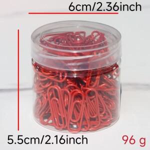 종이 클립 한 상자 다양한 색상 선택 가능 컬러 빌 작은 카드 보관 도구 DIY 소형 재료 학용품