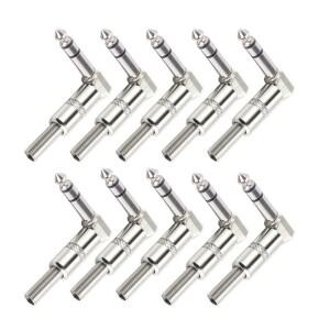 10Pcs 세트 듀얼 사운드 6.35mm 오디오 헤드 스테레오 대형 3 코어 여성 소켓 용접 믹싱 콘솔 마이크 케이