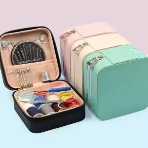가정용 바느질 세트 수선용 실용적 캠핑용 휴대용 반짇고리 여행용 손재봉 정리함 초보용 키트 미니