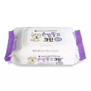 크린 강아지눈물티슈 손발똥꼬 강아지전용물티슈 반려견물티슈 80매 고양이눈물