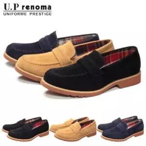 14741590 UP renoma 캐주얼 슈즈 로퍼 맨즈 단화 스웨이드 폭넓은 3 E상당 방활