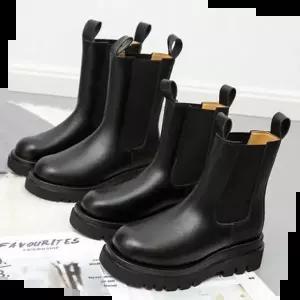 삭스부츠 여자워커 데일리 밴딩 캐주얼 미들 롱 통굽 부츠