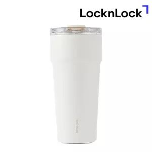 락앤락 메트로 탑핸들 세라믹 보온보냉 텀블러 900ml 아이보리 스테인리스 티머그 LHC4419WHT