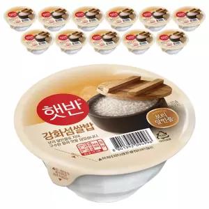 CJ 햇반 강화섬 쌀밥 200g x 12개입