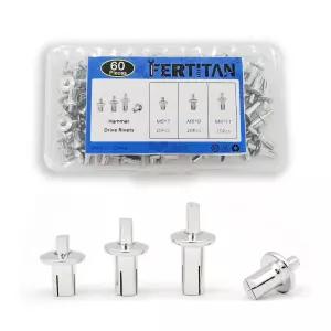 페르티탄 60개 해머 드라이브 리벳 둥근 헤드 코어 알루미늄 있는 블라인드 헤드가 확장